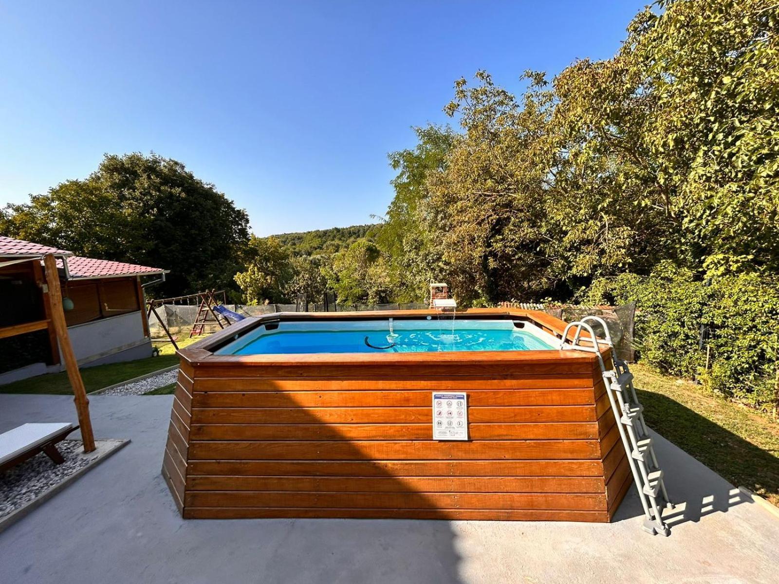 Apartman Goga With Pool And Jacuzzi Labin  Buitenkant foto